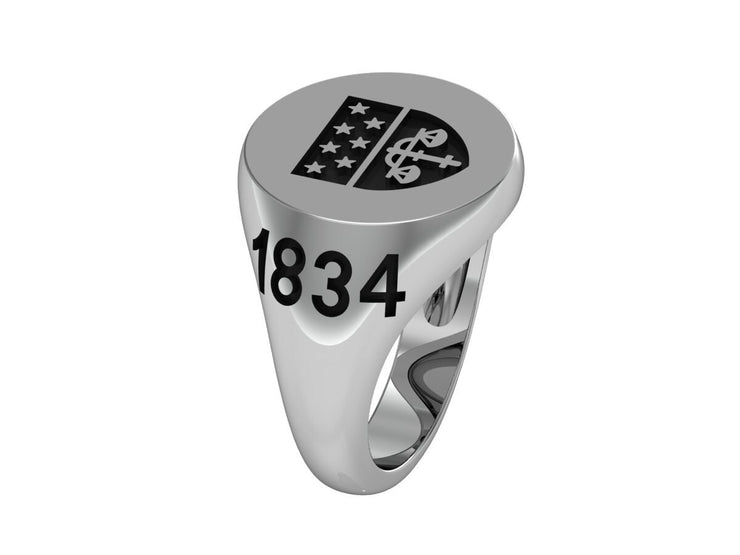 Delta Upsilon Ring - Crest Design Sterling Silver (R001)
