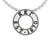Kappa Kappa Gamma Necklace - Eternity Love Design, Sterling Silver (KD-P016)