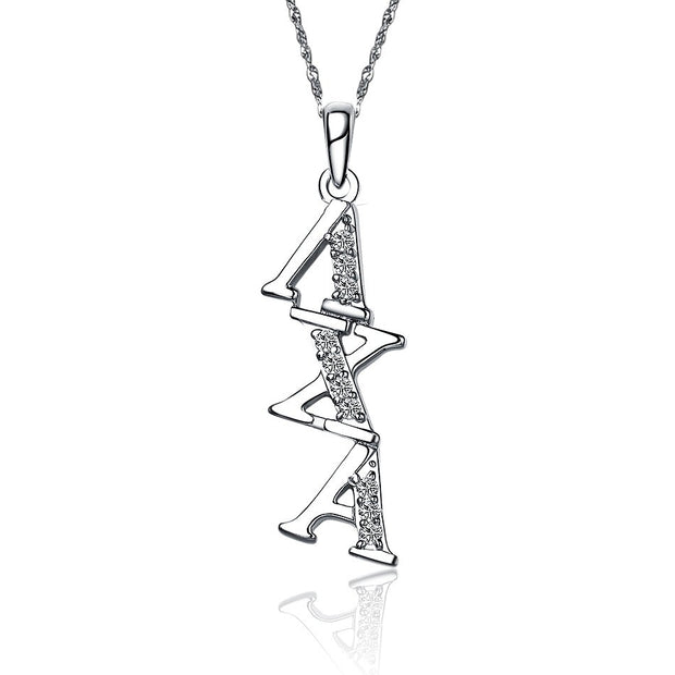 Lambda Chi Alpha Lavalier for Sweetheart - Sterling Silver; with 18" Silver Chain (P002)