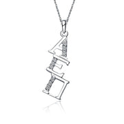 Alpha Epsilon Pi Lavalier for Sweetheart - Sterling Silver; with 18" Silver Chain (AEPi-P002)