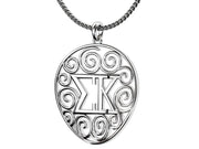 Sigma Kappa Lavalier - Cut out design, sterling silver (SK-P011)