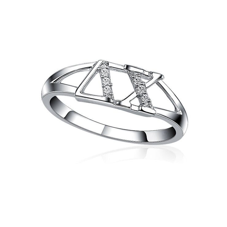 Delta Chi Ring for Sweetheart, Sterling Silver (R001)