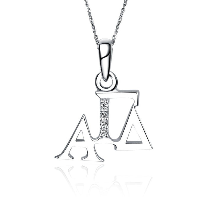Alpha Gamma Delta Lavalier - Unique Design, Sterling Silver (AGD-P004)