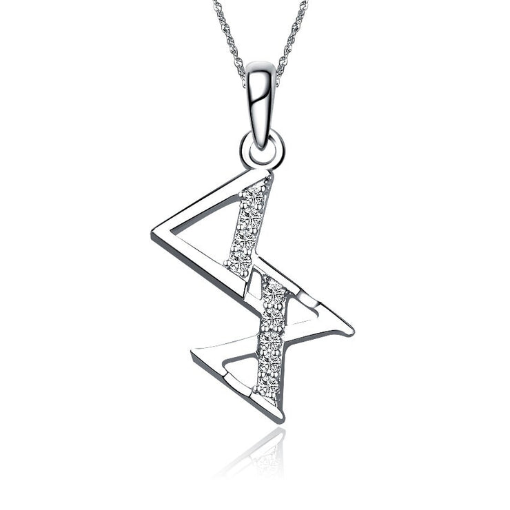 Delta Chi Lavalier for Sweetheart - Sterling Silver; with 18" Silver Chain (DC-P002)